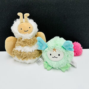 Slumberkins Kaleidoscope Floof & Honey Bee Plush Mini Lot of 2 Stuffed Animals